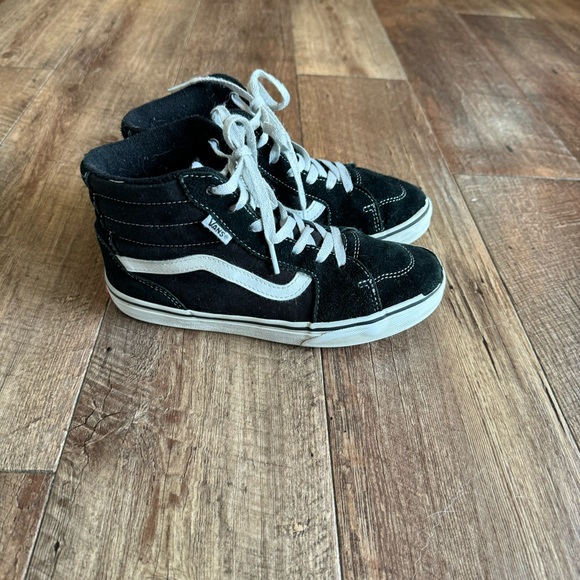 Vans SK8 hi black suede high top sneakers youth size 4 - Picture 9 of 12